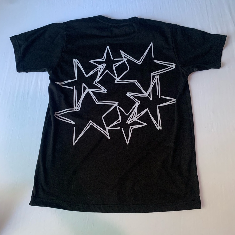 Black graphic shirt